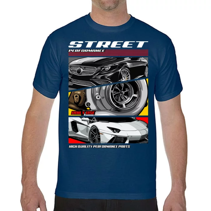 Street Performance Car Turbo Kit Design Comfort Colors T-Shirt