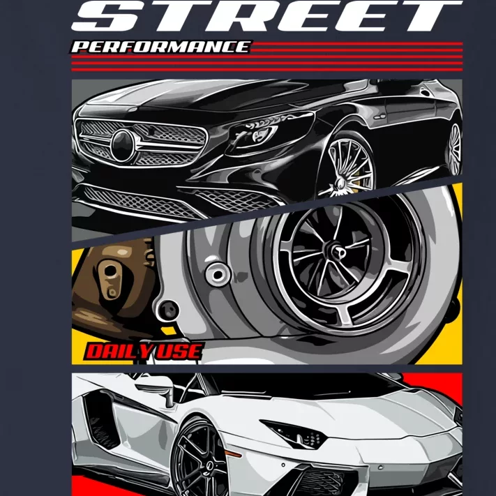 Street Performance Car Turbo Kit Design Toddler Long Sleeve Shirt