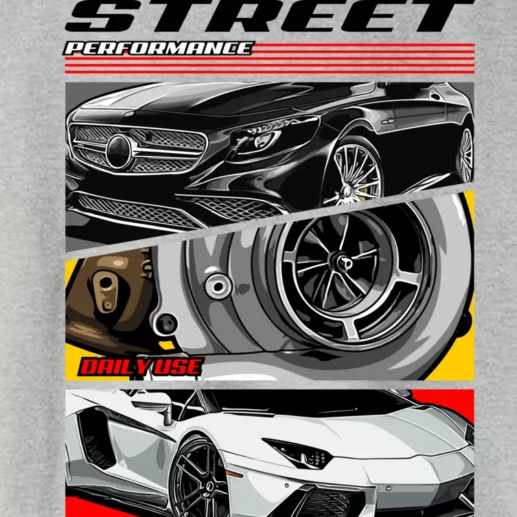 Street Performance Car Turbo Kit Design Women's Crop Top Tee