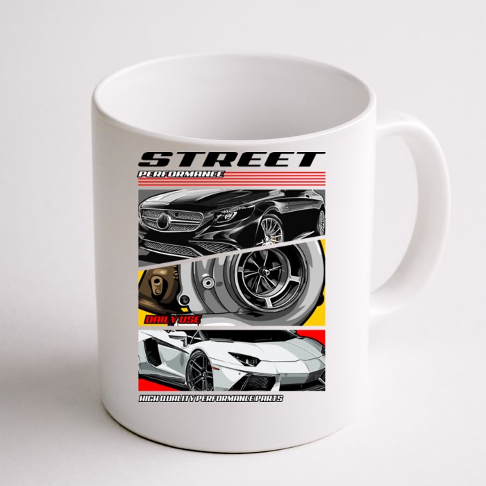 Street Performance Car Turbo Kit Design Front & Back Coffee Mug