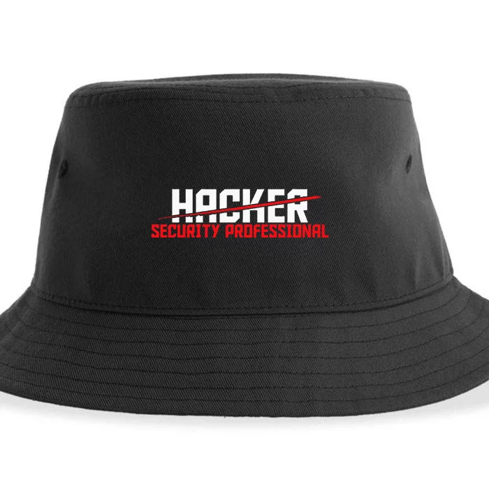 Security Professional Cybersecurity Cyber Hacker Hacking Sustainable Bucket Hat