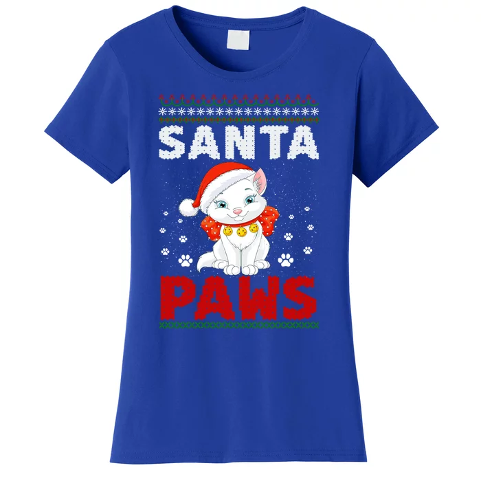 Santa Paws Cat Gift Women's T-Shirt