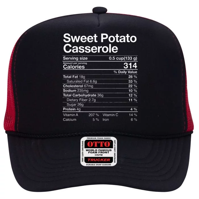 Sweet Potato Casserole Nutrition Facts Thanksgiving Gifts High Crown Mesh Trucker Hat