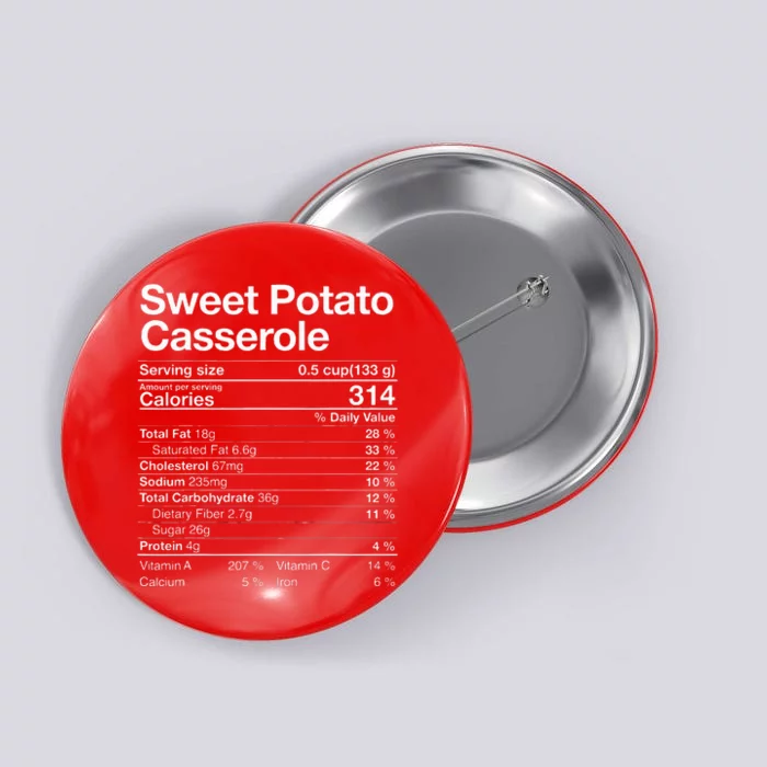 Sweet Potato Casserole Nutrition Facts Thanksgiving Gifts Button