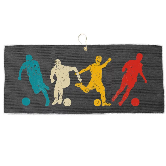 Soccer Player Coach Sports Soccer Large Microfiber Waffle Golf Towel