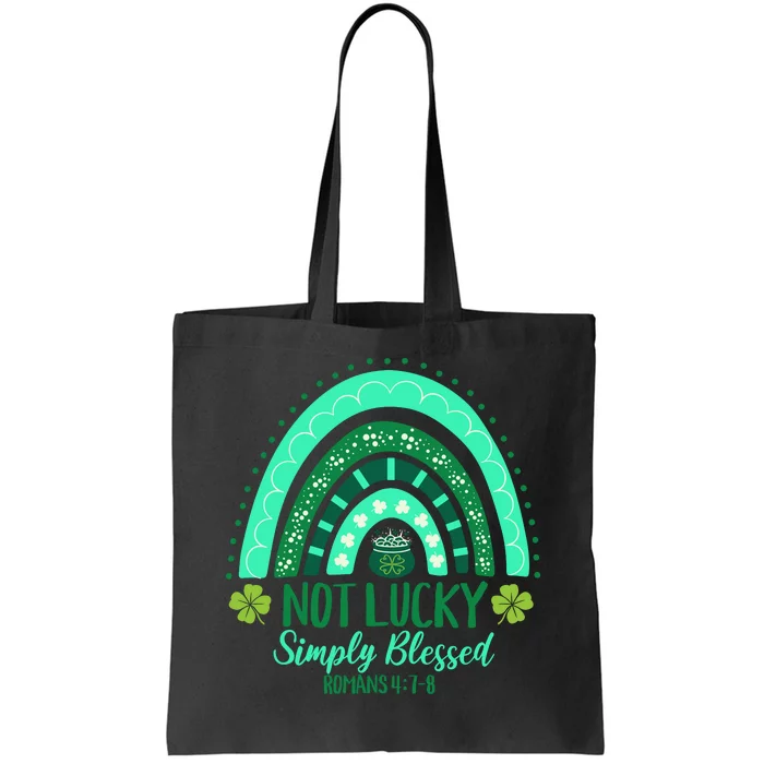 St. Patrick's Christian Simply Blessed Romans 4:78 Tote Bag