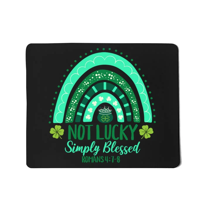 St. Patrick's Christian Simply Blessed Romans 4:78 Mousepad