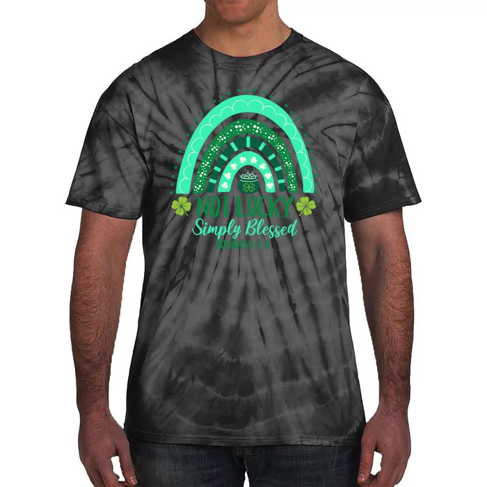 St. Patrick's Christian Simply Blessed Romans 4:78 Tie-Dye T-Shirt