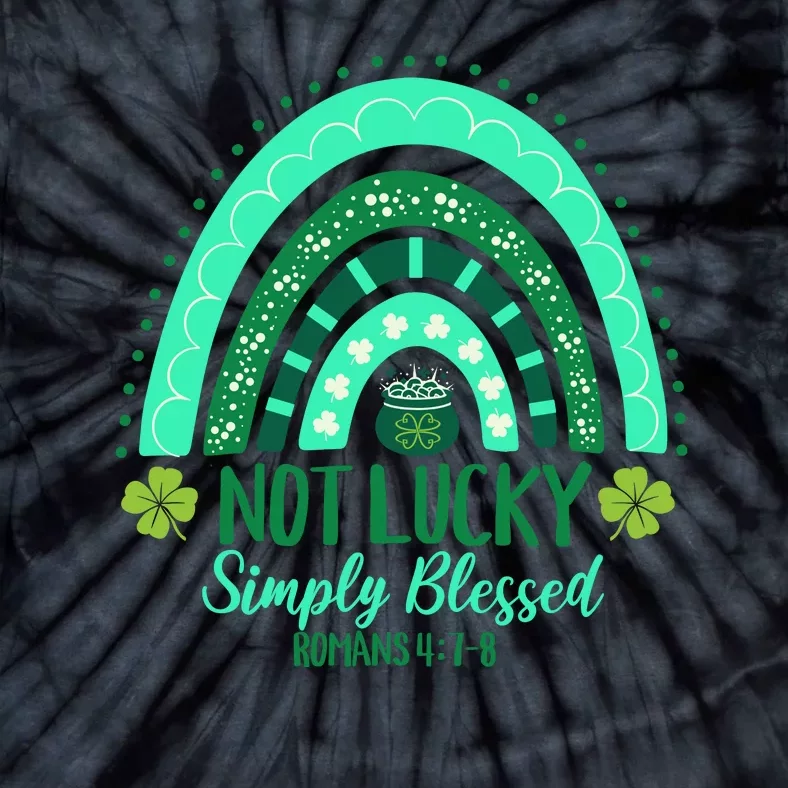 St. Patrick's Christian Simply Blessed Romans 4:78 Tie-Dye T-Shirt