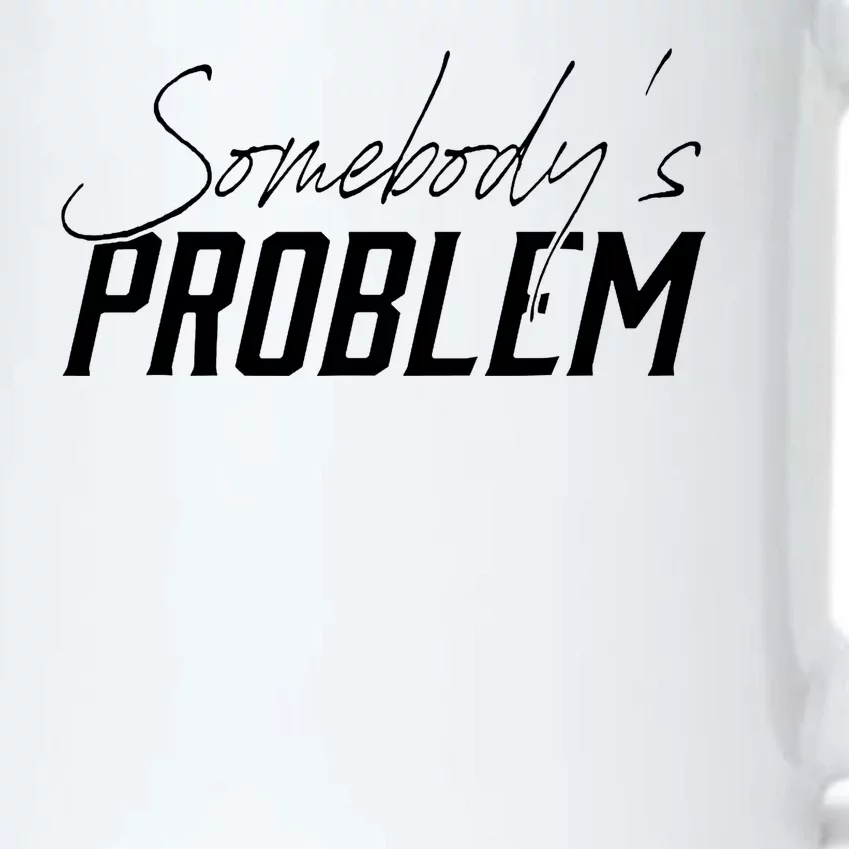 Somebody's Problem Country Black Color Changing Mug