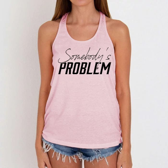 Somebody's Problem Country Women's Knotted Racerback Tank