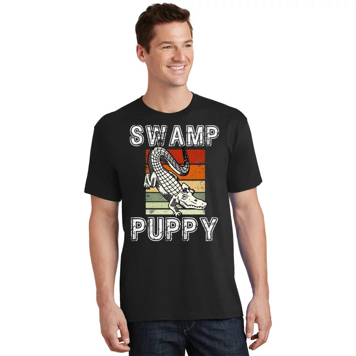 Swamp Puppy Cute Funny Sarcastic Alligator Crocodile T-Shirt