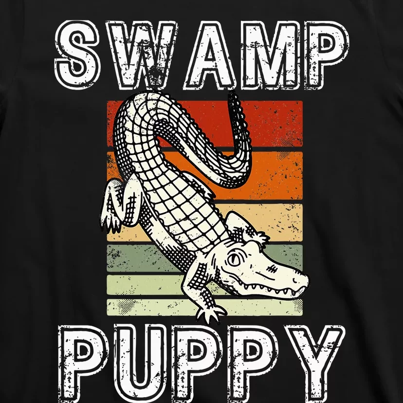 Swamp Puppy Cute Funny Sarcastic Alligator Crocodile T-Shirt