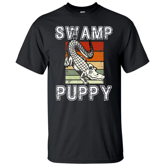 Swamp Puppy Cute Funny Sarcastic Alligator Crocodile Tall T-Shirt