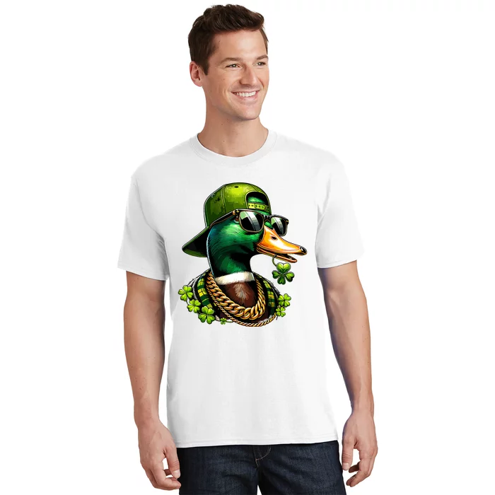 Saint Patricks Call Me Lucky Mallard Duck St Patricks Day T-Shirt