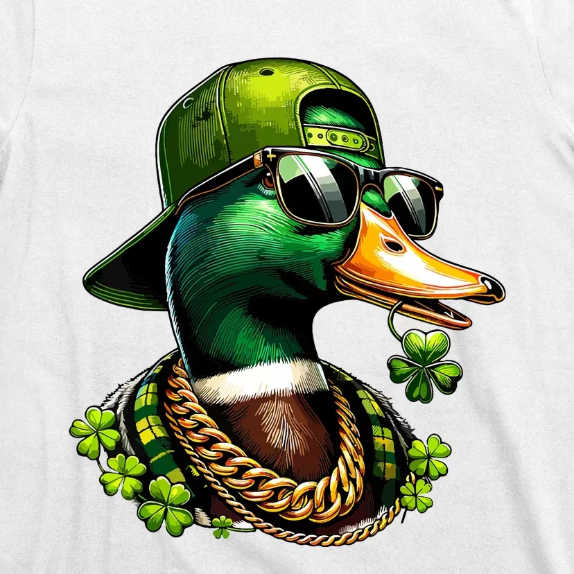 Saint Patricks Call Me Lucky Mallard Duck St Patricks Day T-Shirt