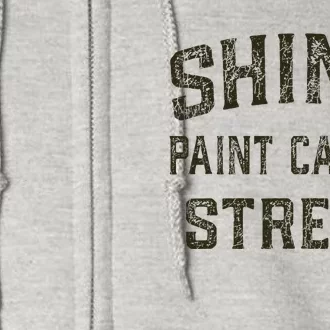 Shiny Paint Causes Stress Rat Rod Rules Automotive Full Zip Hoodie