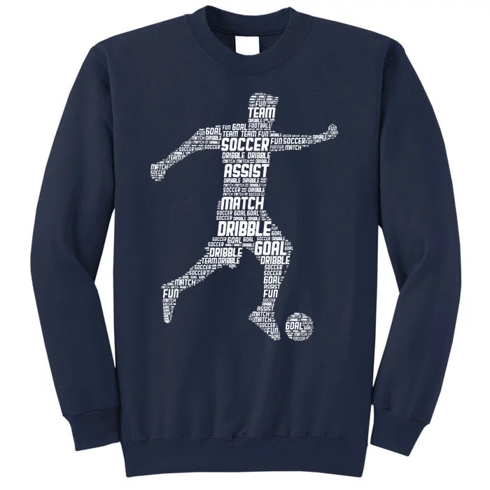 Soccer Player Coach Sports Soccer Tall Sweatshirt