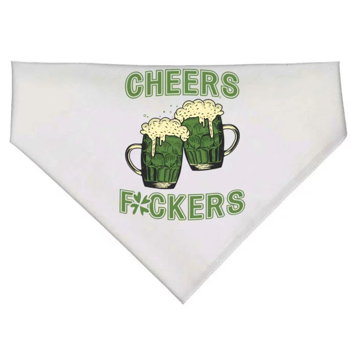 St Patricks Cheers Day Drinking Beer USA-Made Doggie Bandana