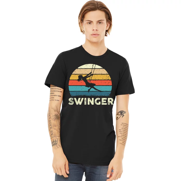 Swinger Polyamory Couple Swapping Swing Swinging Premium T-Shirt