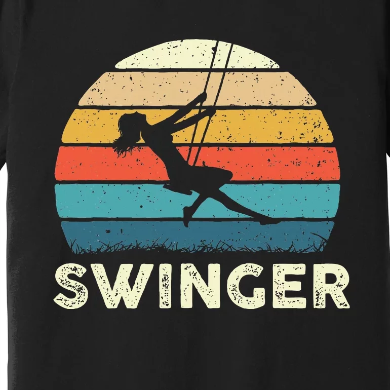 Swinger Polyamory Couple Swapping Swing Swinging Premium T-Shirt