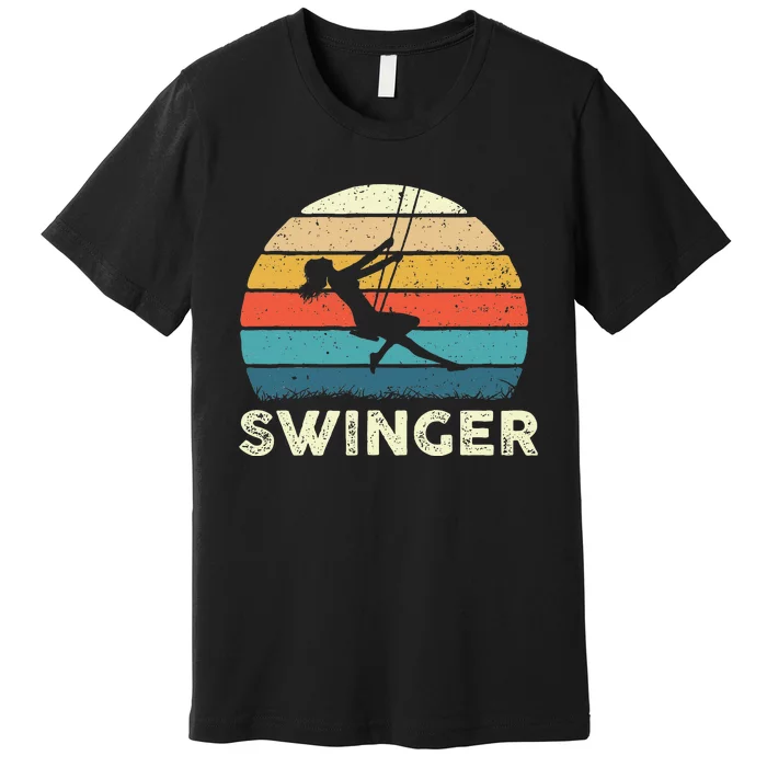 Swinger Polyamory Couple Swapping Swing Swinging Premium T-Shirt