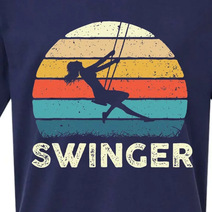 Swinger Polyamory Couple Swapping Swing Swinging Sueded Cloud Jersey T-Shirt