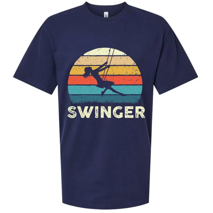 Swinger Polyamory Couple Swapping Swing Swinging Sueded Cloud Jersey T-Shirt