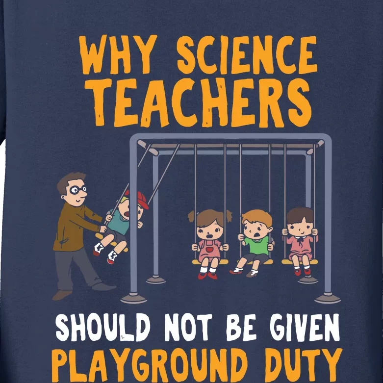 Science Physicist Chemist Teacher Vintage Kids Long Sleeve Shirt