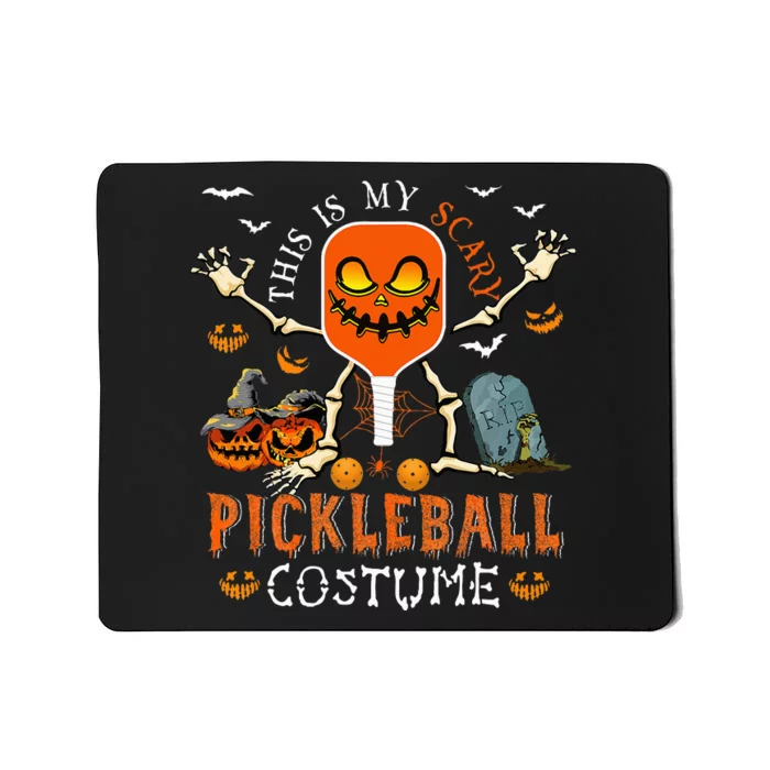 Scary Pickleball Costume: Halloween Skeleton Lover Mousepad