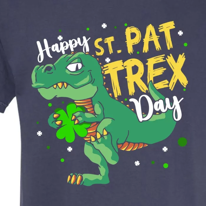 St Patricks Day Clover Dinosaur Happy St Pat Tcute Giftrex Day Great Gift Garment-Dyed Heavyweight T-Shirt