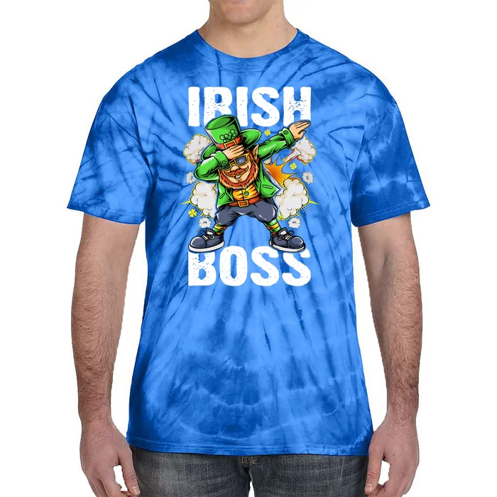 St Patricks Day Outfit Dabbing Leprechaun Gift Tie-Dye T-Shirt