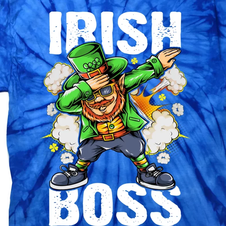 St Patricks Day Outfit Dabbing Leprechaun Gift Tie-Dye T-Shirt