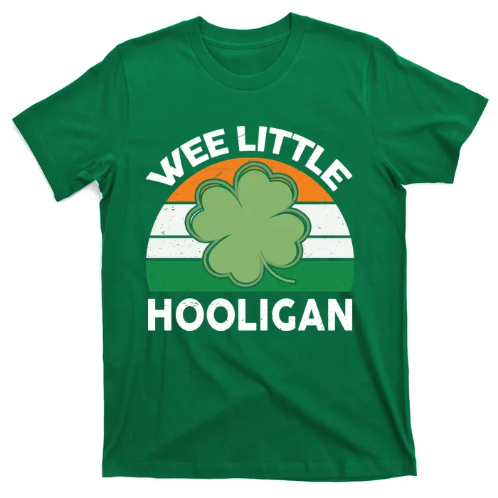 St Patricks Day Shirts Wee Little Hooligan Funny T-Shirt