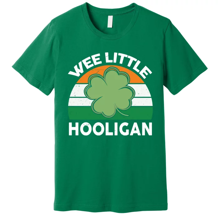 St Patricks Day Shirts Wee Little Hooligan Funny Premium T-Shirt