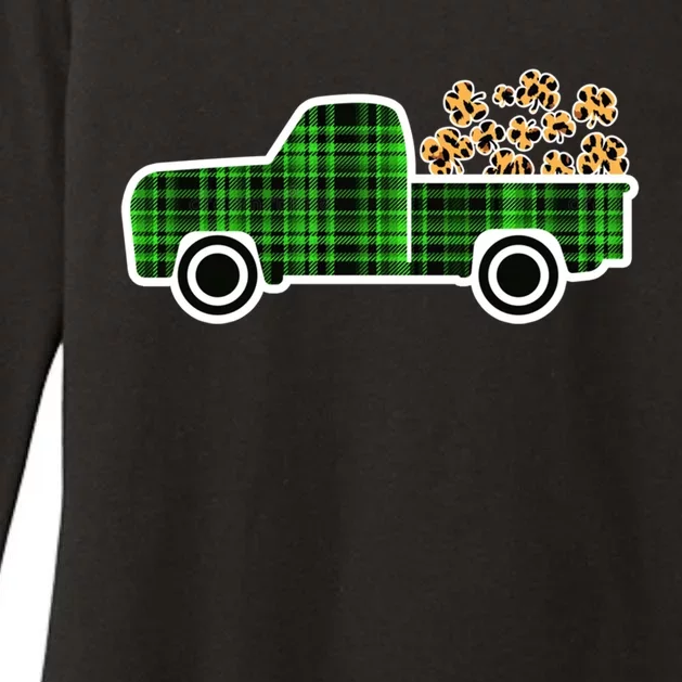 St Patricks Day Truck Lover Driver Irish Green Graphic Meaningful Gift Womens CVC Long Sleeve Shirt