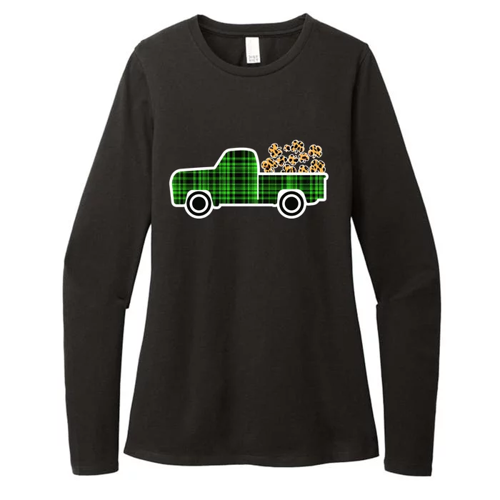 St Patricks Day Truck Lover Driver Irish Green Graphic Meaningful Gift Womens CVC Long Sleeve Shirt