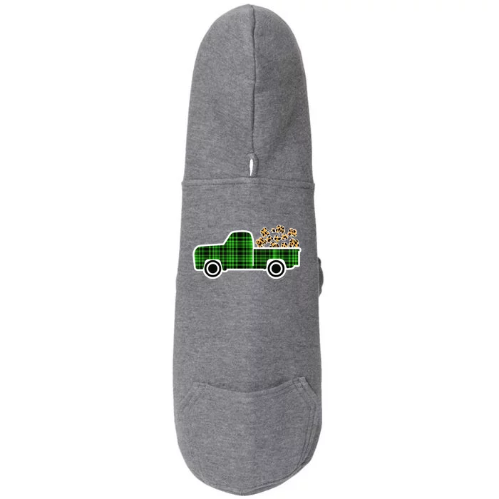 St Patricks Day Truck Lover Driver Irish Green Graphic Meaningful Gift Doggie 3-End Fleece Hoodie