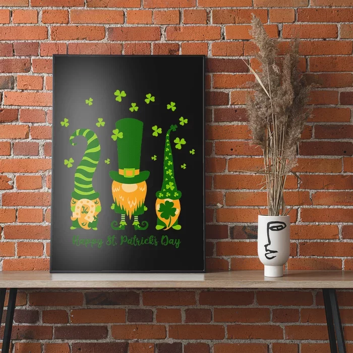 Saint Patrick's Day,3 Gnomes Bring Luck Clover, Horseshoe Poster