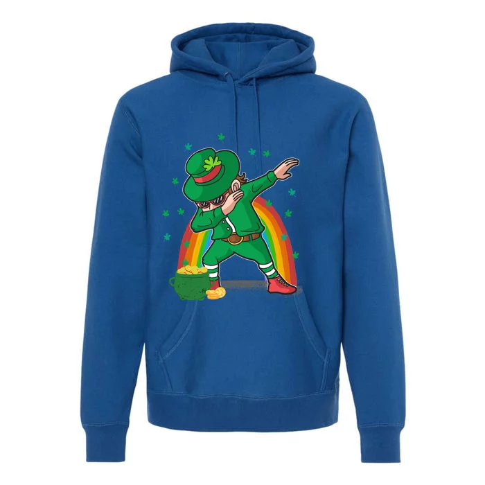 St Patricks Day Dabbing Leprechauns Funny Dab Dance Gift Premium Hoodie