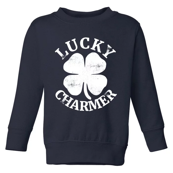 St Patricks Day Shirts LUCKY CHARMER Toddler Sweatshirt