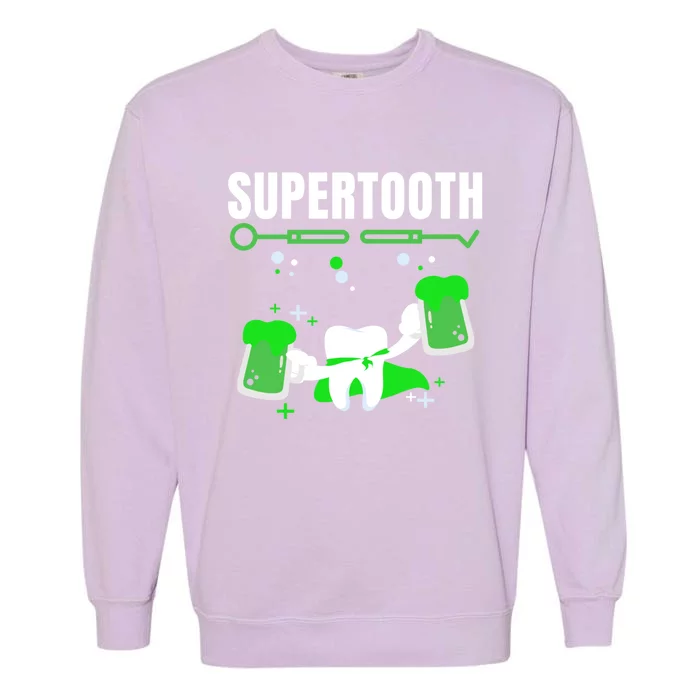 St Patricks Day Dental Tooth Hygienists Irish Beer Dentists Gift Garment-Dyed Sweatshirt