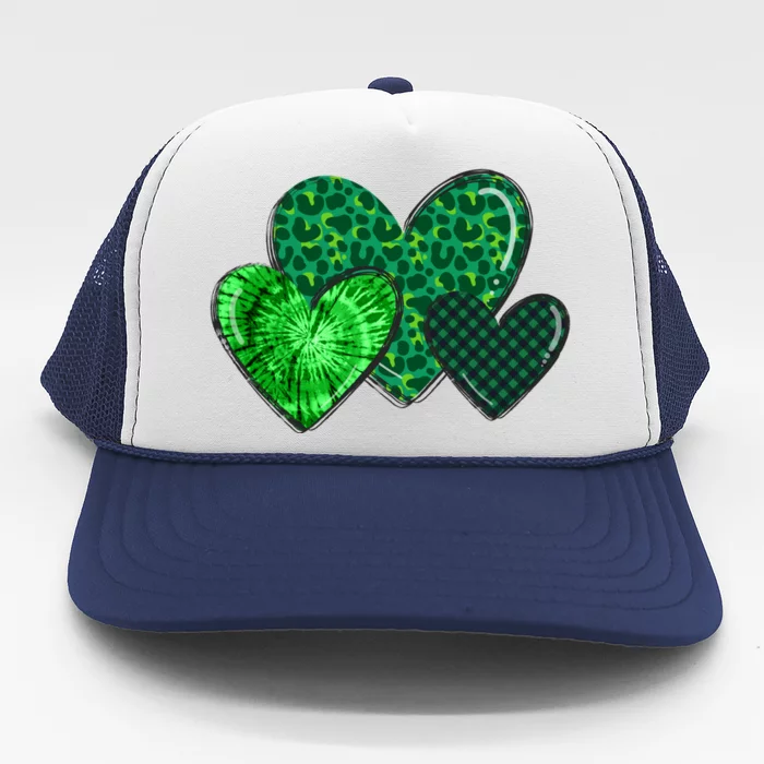 St Patricks Day Festive Heart Trucker Hat