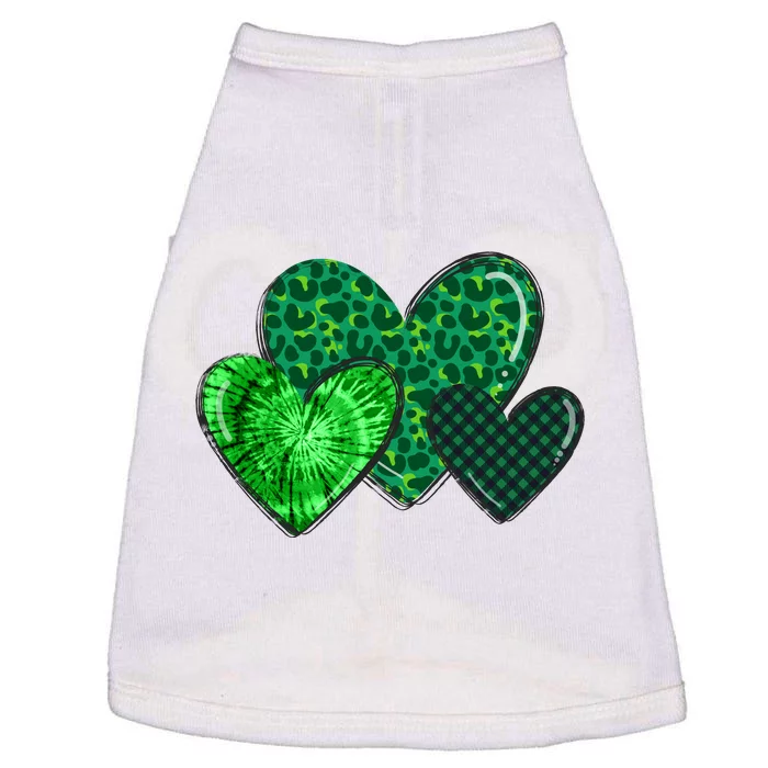 St Patricks Day Festive Heart Doggie Tank