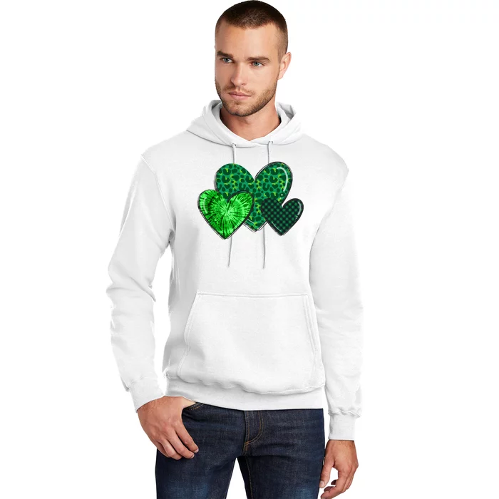 St Patricks Day Festive Heart Hoodie