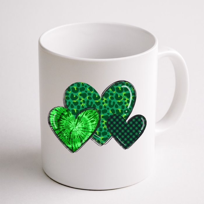 St Patricks Day Festive Heart Front & Back Coffee Mug