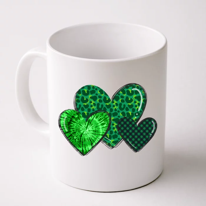 St Patricks Day Festive Heart Front & Back Coffee Mug