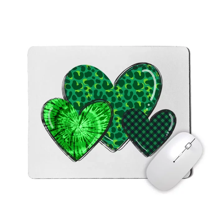 St Patricks Day Festive Heart Mousepad