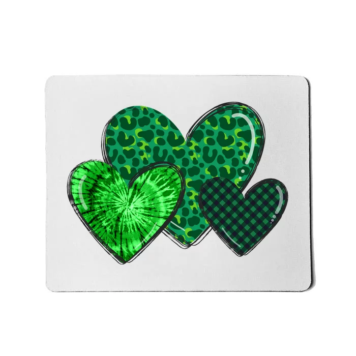 St Patricks Day Festive Heart Mousepad