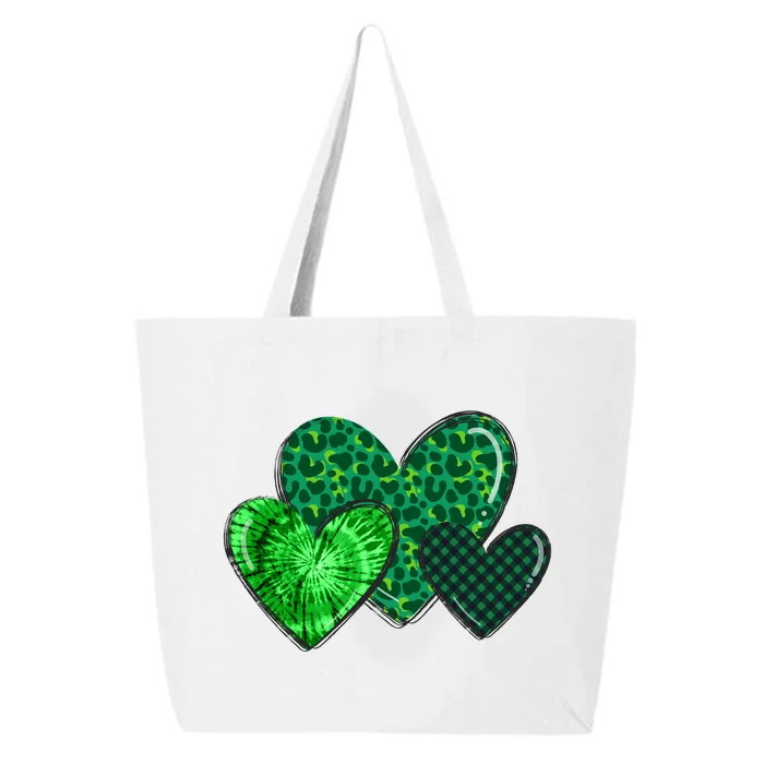 St Patricks Day Festive Heart 25L Jumbo Tote